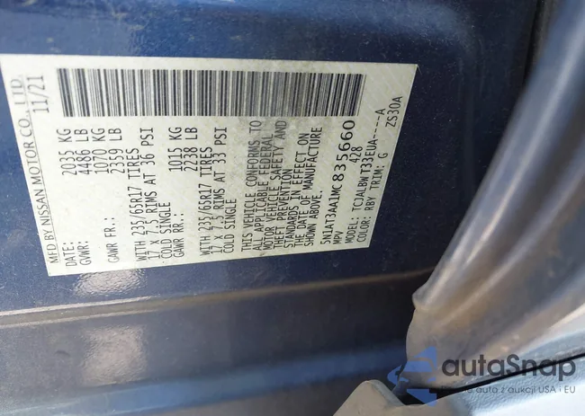 5N1AT3AA1MC835660: 42163145