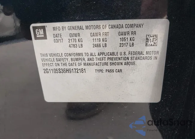 2G1105S36H9172181: 42163208