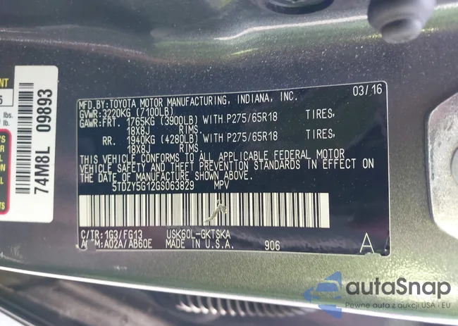 5TDZY5G12GS063829: 42164527