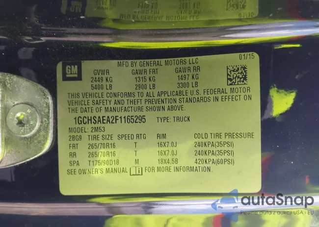 1GCHSAEA2F1165295: 42164676