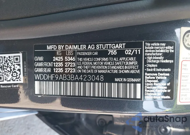 WDDHF9AB3BA423048: 42164692