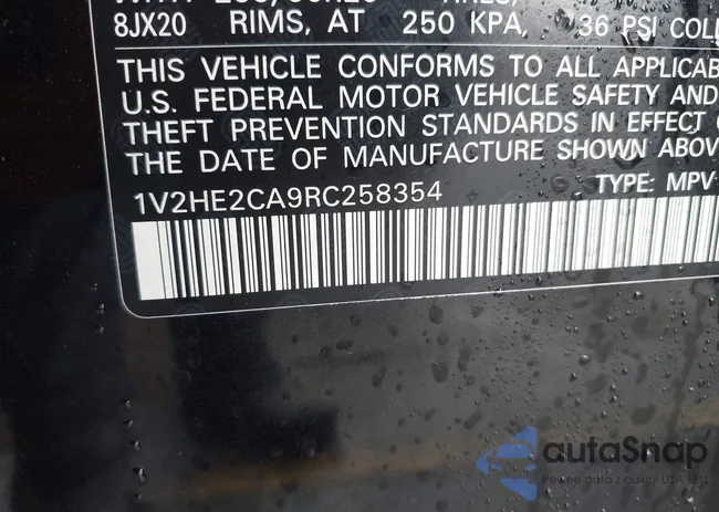 1V2HE2CA9RC258354: 42164703
