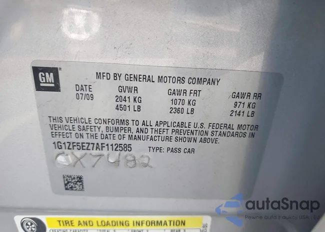 1G1ZF5EZ7AF112585: 42164737