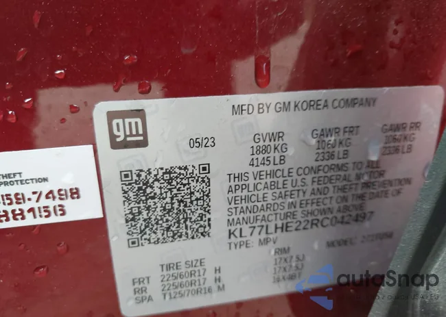 KL77LHE22RC042497: 42164881