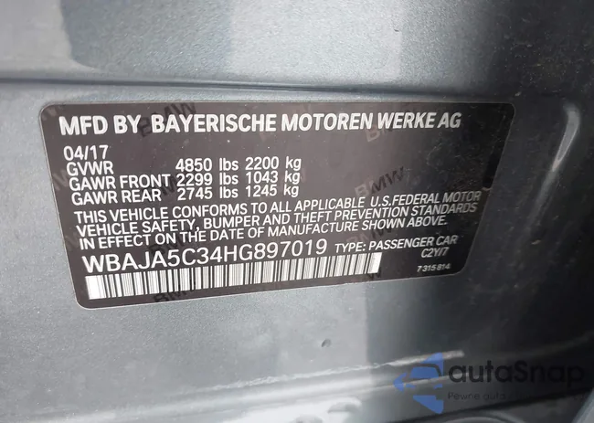 WBAJA5C34HG897019: 42164945