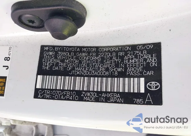 JTDKN3DU3A0008118: 42164958