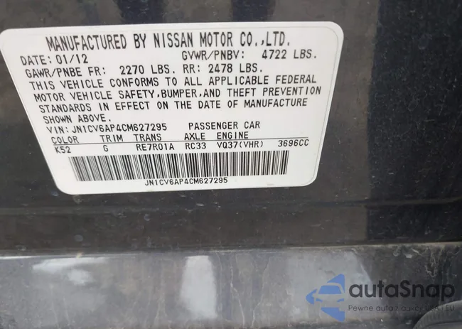 JN1CV6AP4CM627295: 42164198