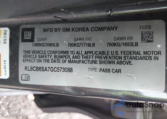 KL8CB6SA7GC573088: 42165519