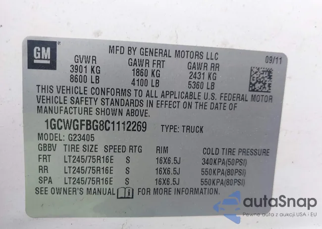 1GCWGFBG8C1112269: 42165627