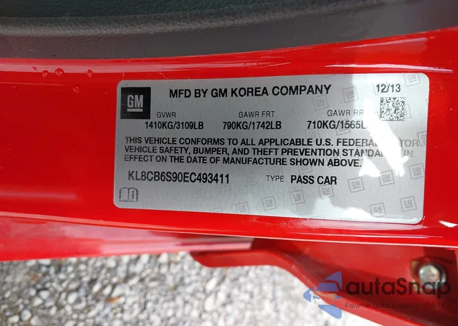 KL8CB6S90EC493411: 42165137