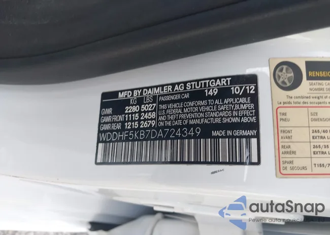 WDDHF5KB7DA724349: 42165385