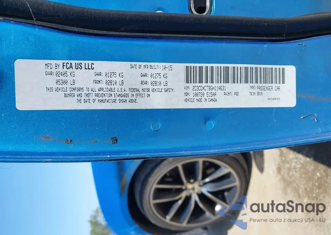 2C3CDXCT8GH114631: 42166874