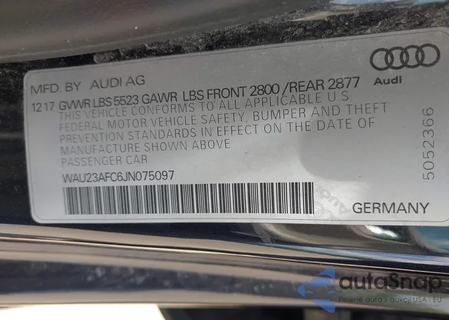 WAU23AFC6JN075097: 42166360