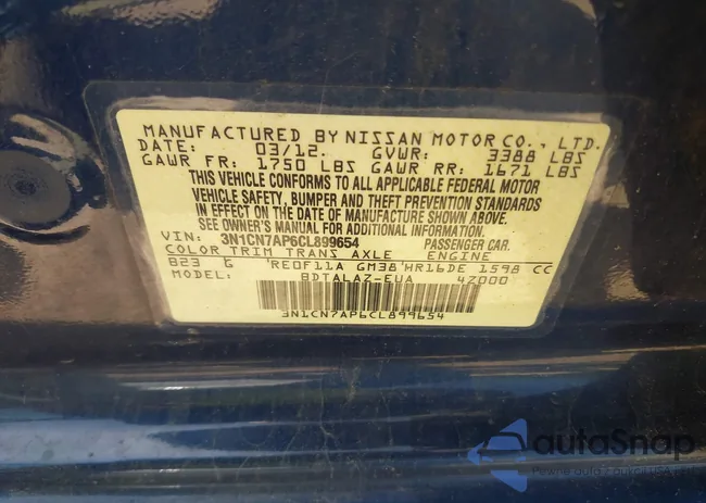 3N1CN7AP6CL899654: 42166459