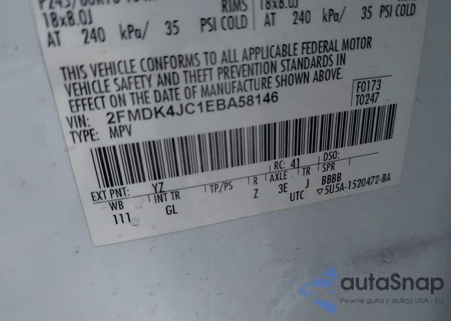 2FMDK4JC1EBA58146: 42167753