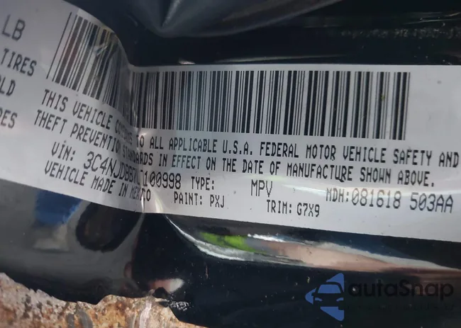 3C4NJDBB7LT100998: 42167764