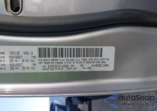 3C4PDCBG7GT126626: 42167767