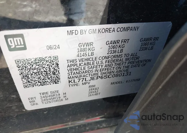 KL77LJEP6SC080131: 42167783