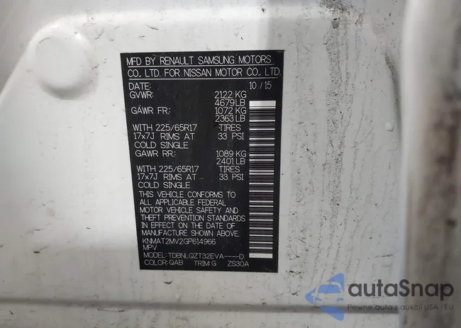 KNMAT2MV2GP614966: 42167188