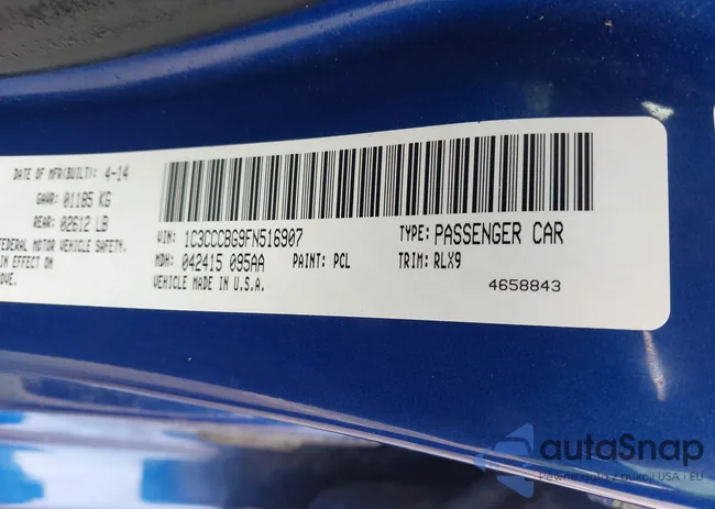 1C3CCCBG9FN516907: 42167203