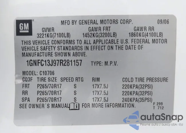 1GNFC13J97R281157: 42167329