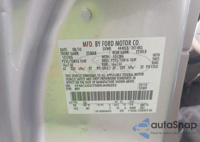 1FMCU0D75BKA08252: 42168760