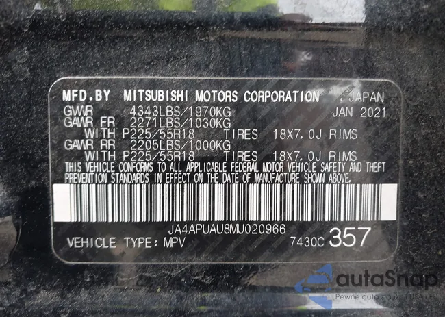 JA4APUAU8MU020966: 42168896