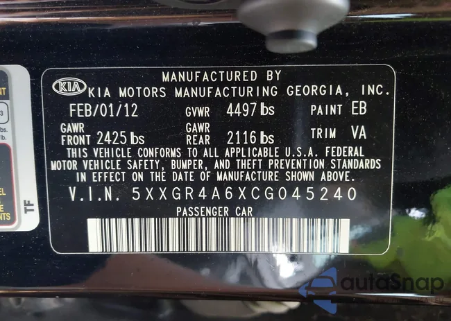 5XXGR4A6XCG045240: 42168916