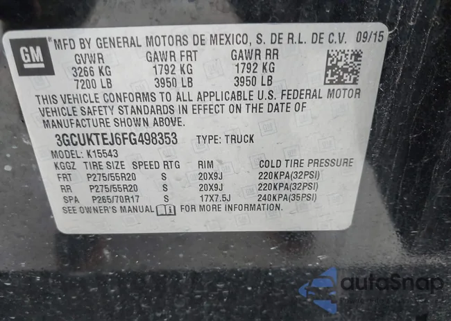 3GCUKTEJ6FG498353: 42169039