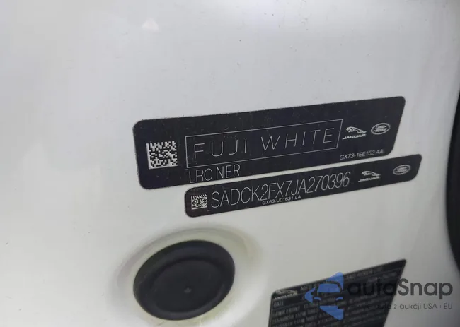 SADCK2FX7JA270396: 42168140