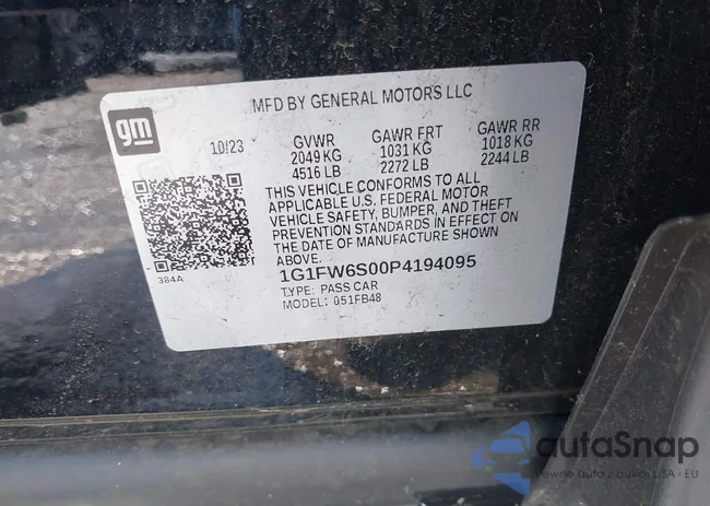 1G1FW6S00P4194095: 42168182