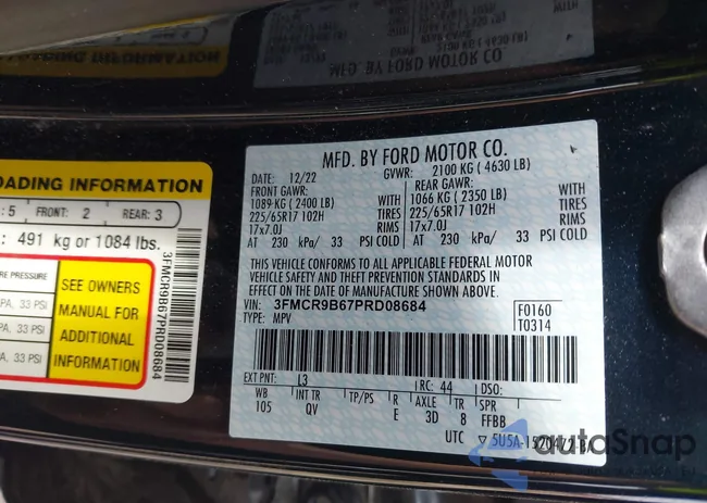 3FMCR9B67PRD08684: 42168240