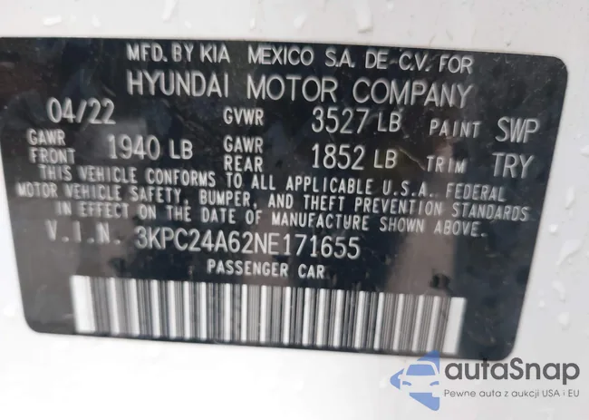 3KPC24A62NE171655: 42168247