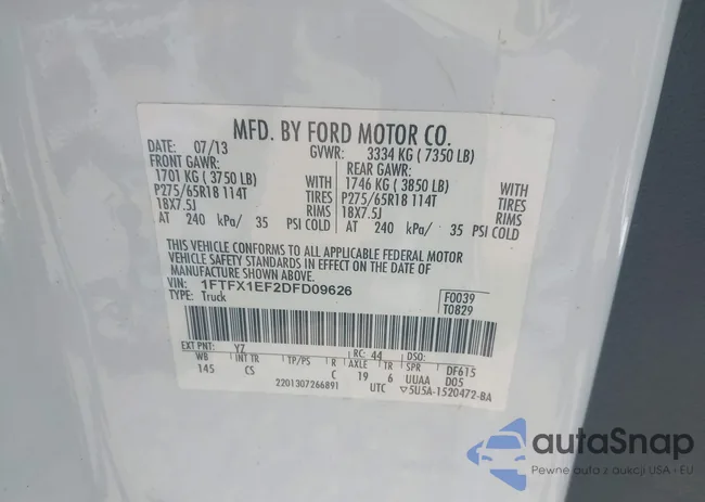 1FTFX1EF2DFD09626: 42168266