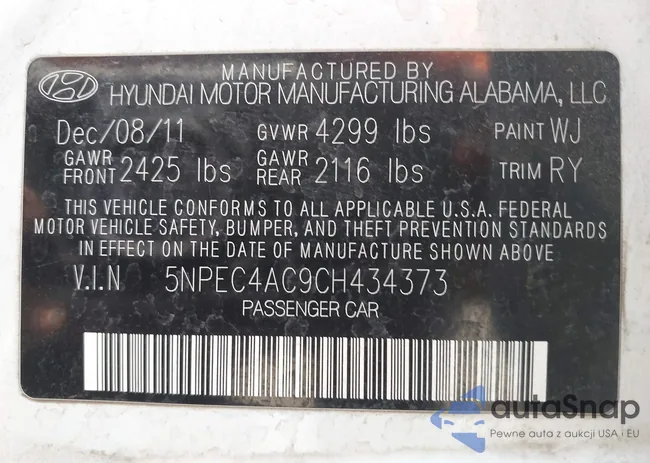 5NPEC4AC9CH434373: 42168411