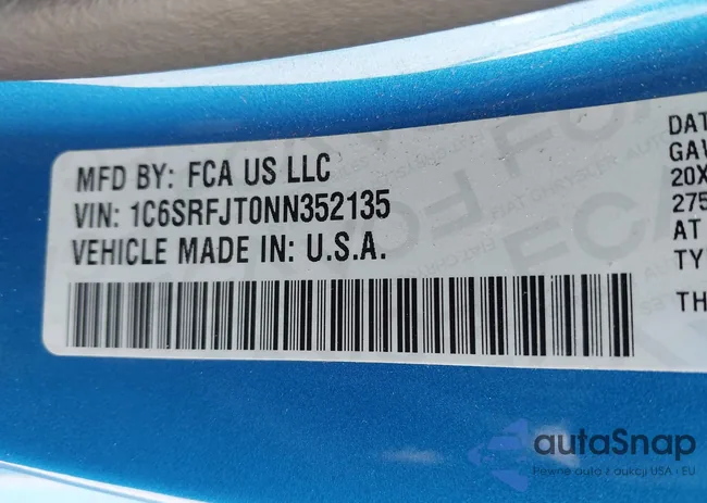 1C6SRFJT0NN352135: 42168467