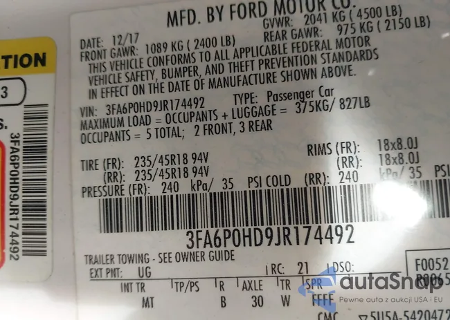 3FA6P0HD9JR174492: 42169560