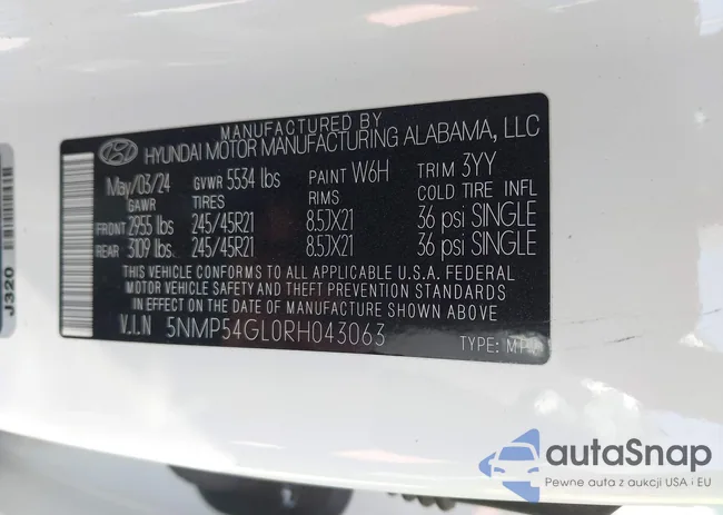 5NMP54GL0RH043063: 42169679