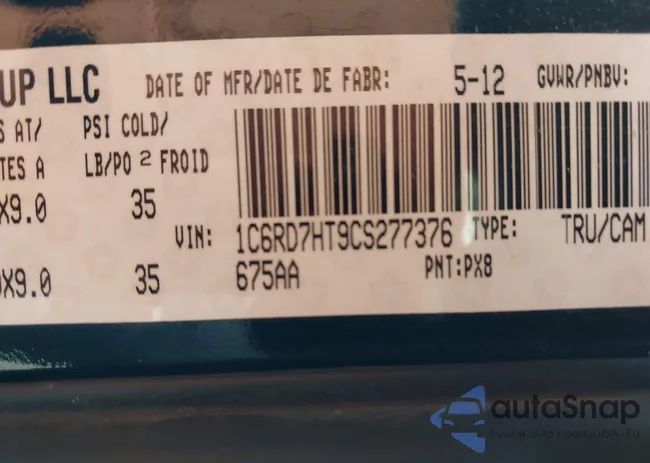 1C6RD7HT9CS277376: 42169812