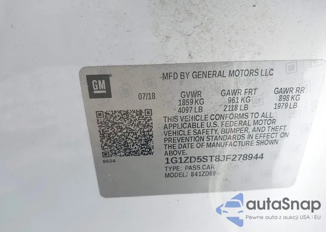 1G1ZD5ST8JF278944: 42169943