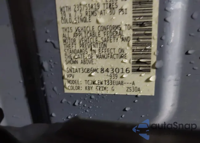 5N1AT3CB6MC843016: 42169994