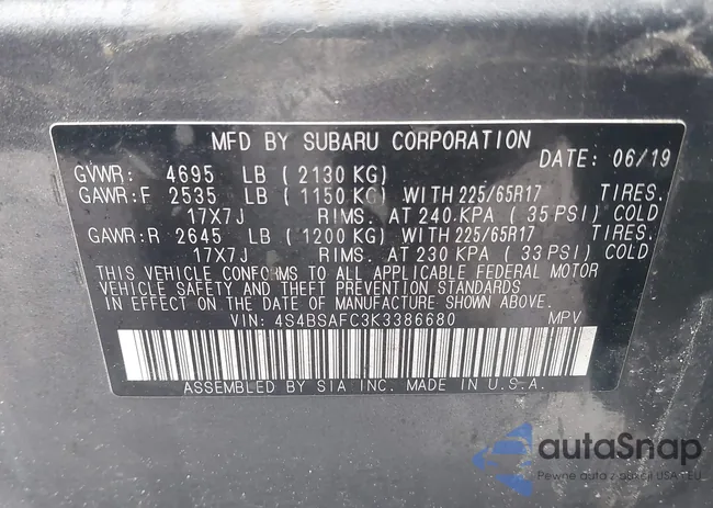 4S4BSAFC3K3386680: 42170056