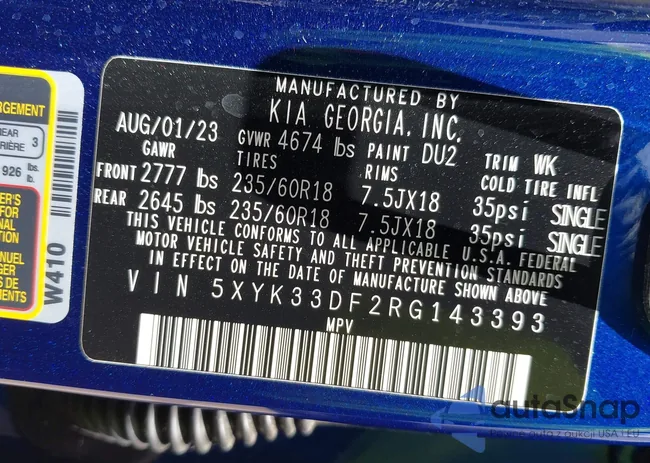 5XYK33DF2RG143393: 42169203