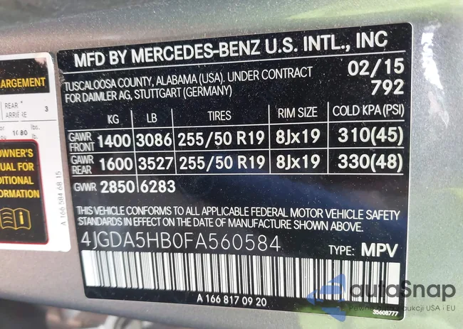 4JGDA5HB0FA560584: 42170582