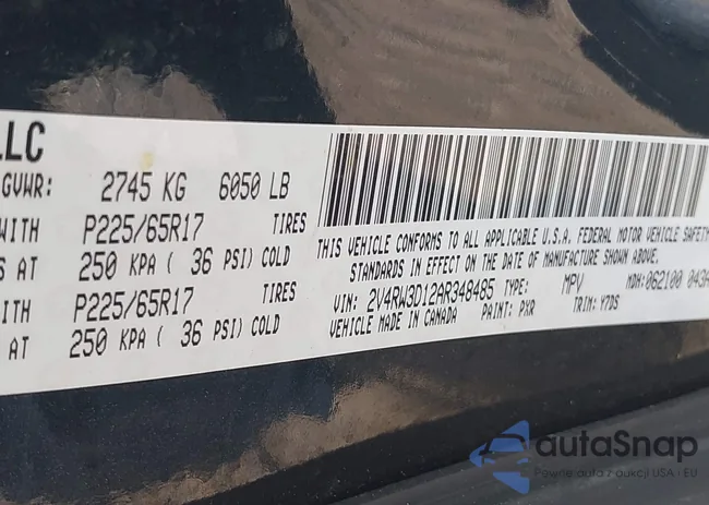 2V4RW3D12AR348485: 42170719