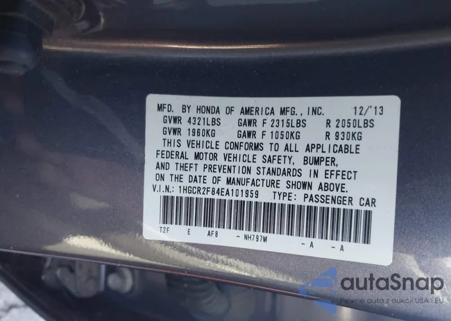 1HGCR2F84EA101959: 42170752