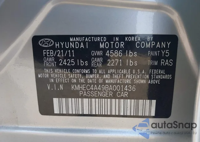 KMHEC4A49BA001436: 42170818