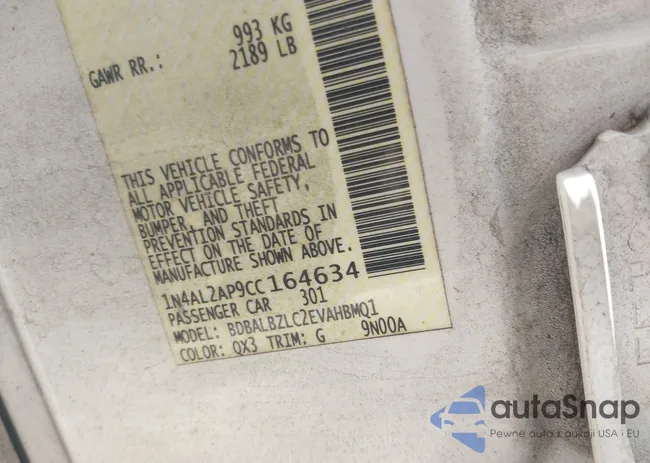 1N4AL2AP9CC164634: 42170978