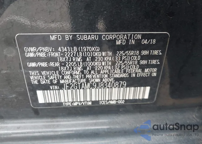 JF2GTAMC9J8340879: 42170106