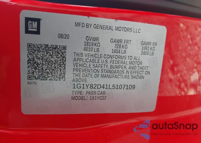 1G1Y82D41L5107109: 42170164